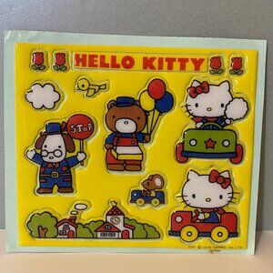 Vintage Sanrio 1976 Hello Kitty Mini Soft Seals Puffy 3D Stickers